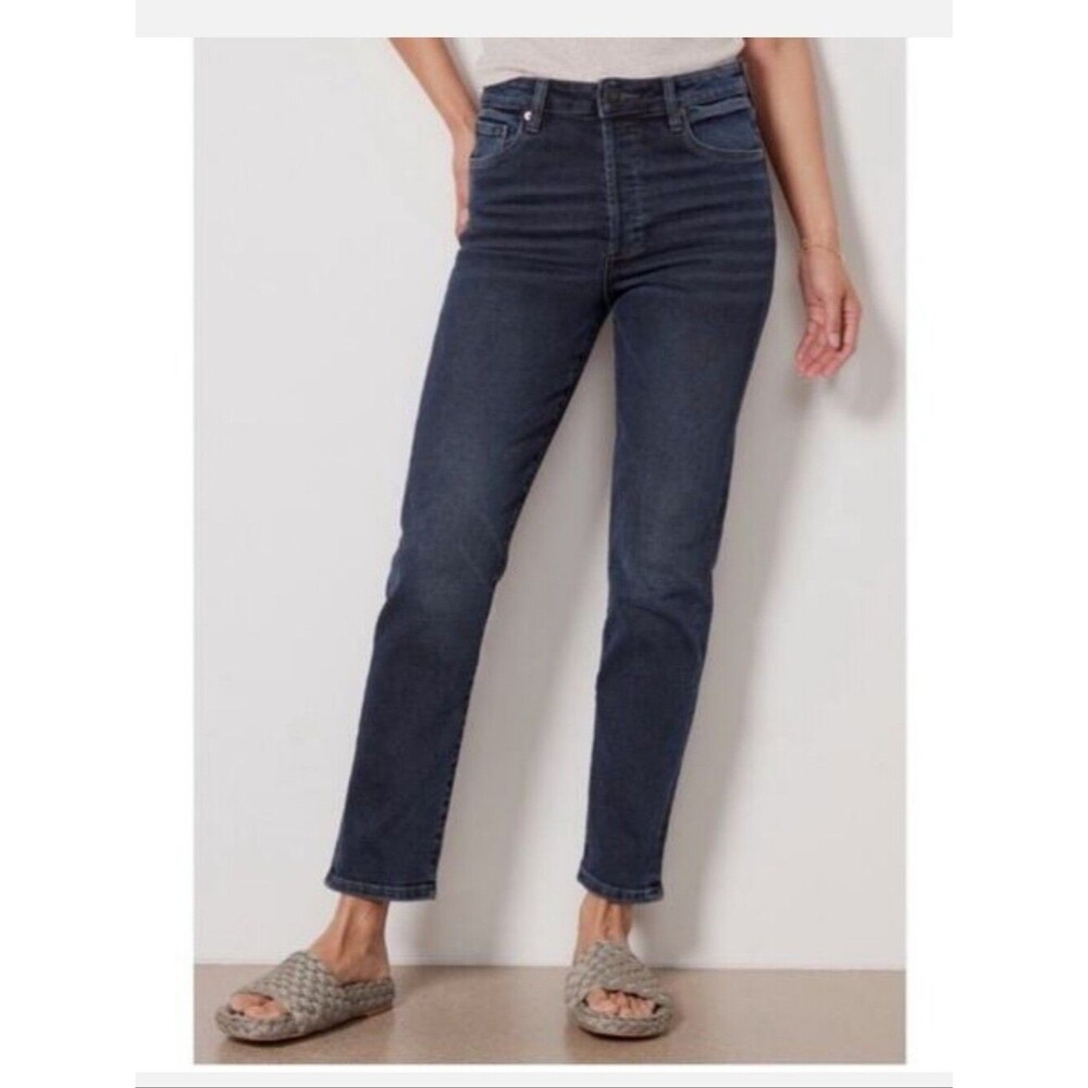 NWT Evereve The Ever Straight High Rise Jeans In The Wash Sociable